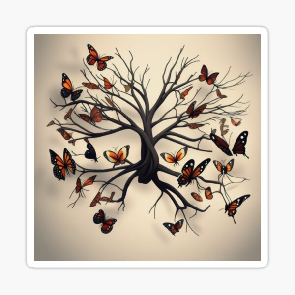Item preview, Metamorphose: Baum der Schmetterlingsträume designed and sold by orchidgd.