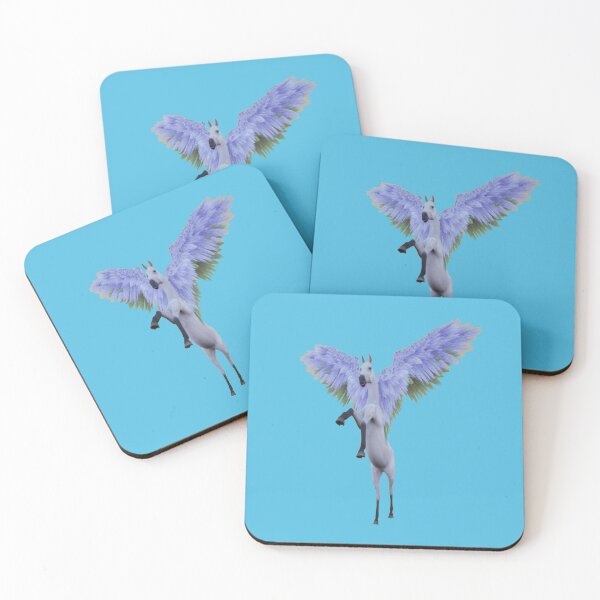 Item preview, White Pegasus rearing with wings designed and sold by Fun Fun Fun in the Sun.