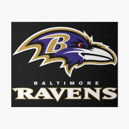 Baltimore Ravens Logo Art Canvas Print