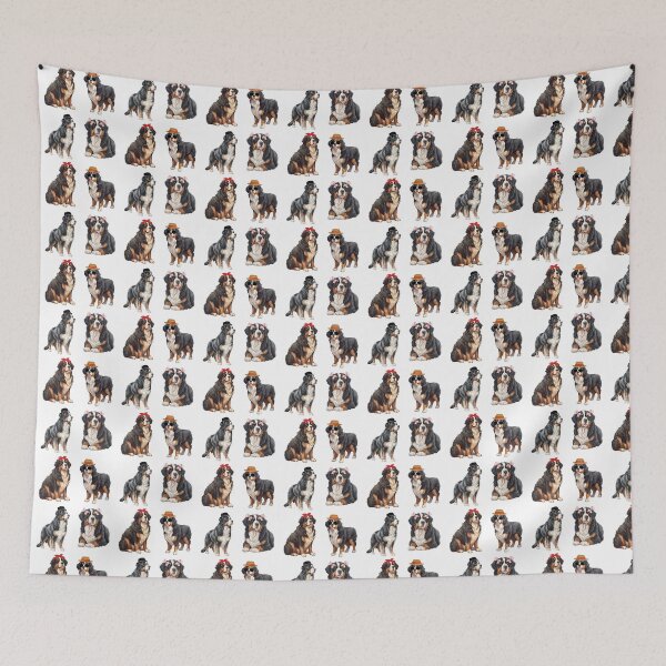Item preview, Cute Bernese Mountain Dogs Wearing Accessories designed and sold by TheAnimalZ00.