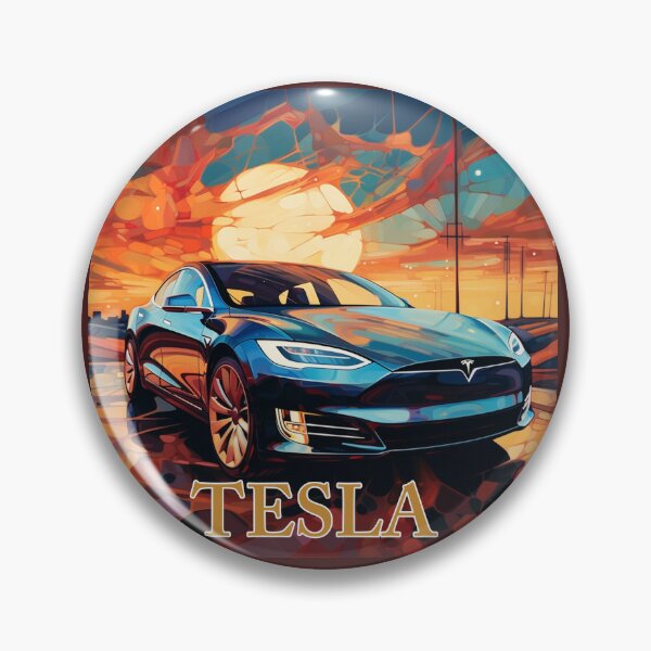 Item preview, Tesla Art, Modern Car Art, 004 designed and sold by abundancevibes.