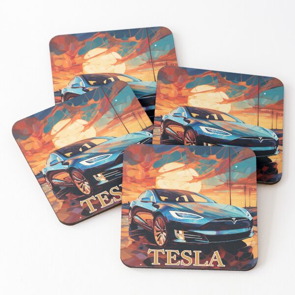 Item preview, Tesla Art, Modern Car Art, 004 designed and sold by abundancevibes.