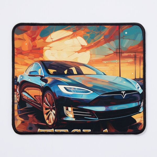 Item preview, Tesla Art, Modern Car Art, 004 designed and sold by abundancevibes.