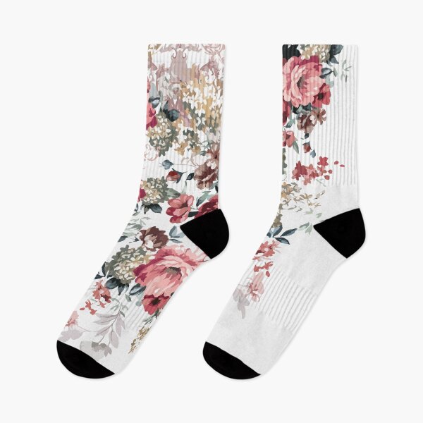 Item preview, red, big flower, floral, bunch, watercolors, colorful, pastel, vintage, dried flower designed and sold by mintdiamond21.