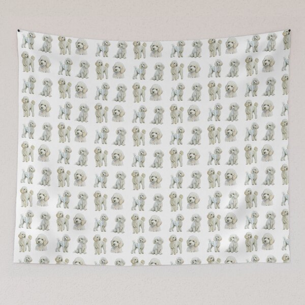 Item preview, Cute White Poodles designed and sold by TheAnimalZ00.