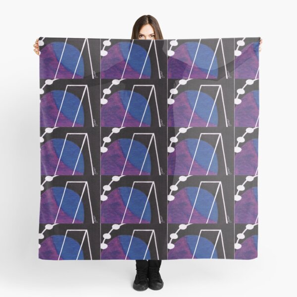 Item preview, Blue and orange LV Square Garden on black designed and sold by VMJeffries.