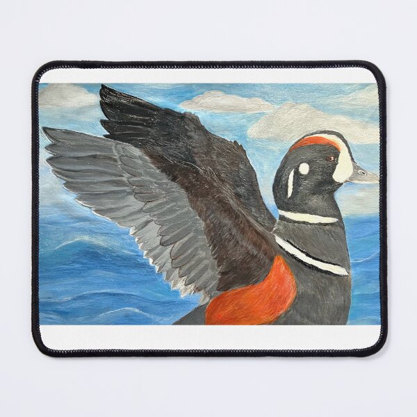 Item preview, Harlequin Duck Stamp Sticker ?✨ designed and sold by LeeDoesArtStuff.