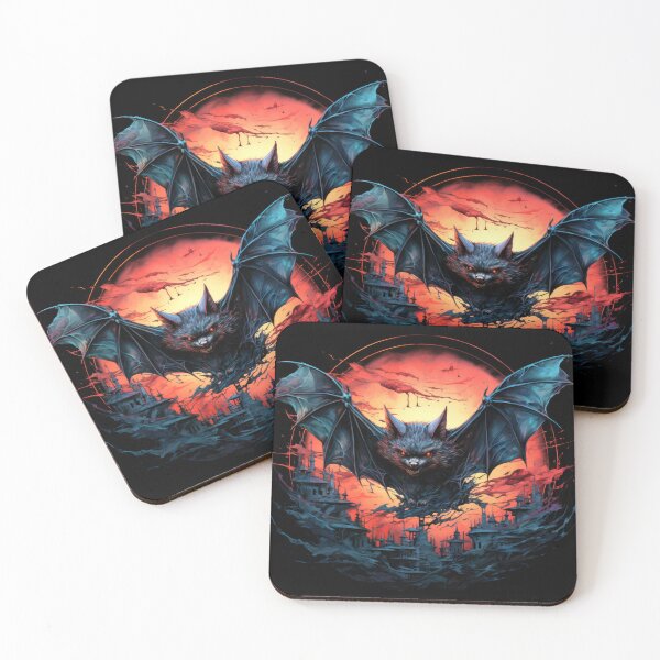 Item preview, scary vampire bat in the dark lit by the moon designed and sold by eyestetix.