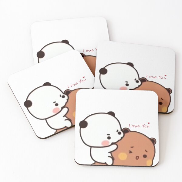 Aperçu de l'œuvre Panda et Brownie - True Love BuBu DuDu Couple 2024 v23 créée et vendue par DaresToDream.