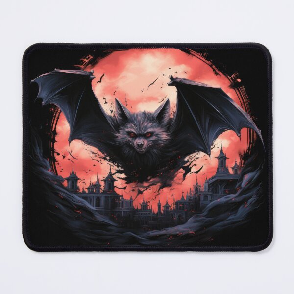 Item preview, scary vampire bat in the dark lit by the moon 2 designed and sold by eyestetix.