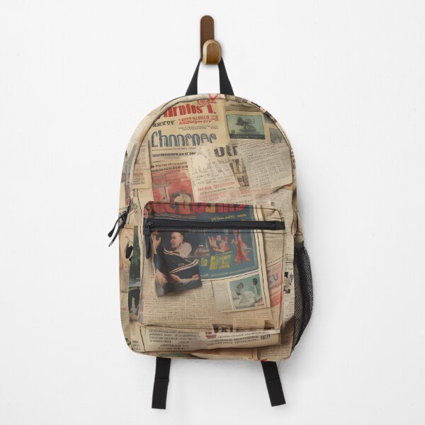 Artikelvorschau, Nahtloses Zeitungsmuster der 70er Jahre entworfen und verkauft von Kennyshop8.