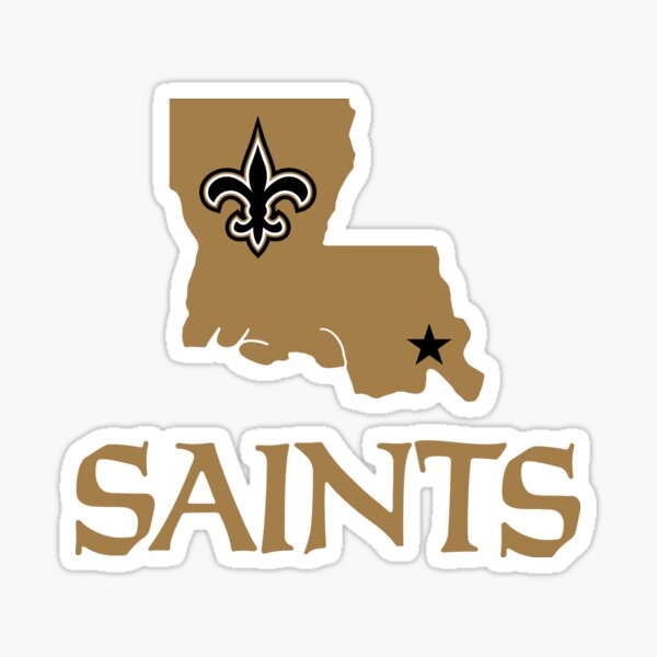 New Orleans Saints Helmet Sticker Vinyl Decal / Sticker 5 sizes!!