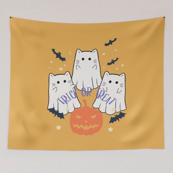 Item preview, Cute Cat Boo Ghost Trio designed and sold by kim-green.