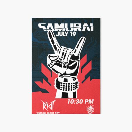 Item preview, Samurai, Live At Riot designed and sold by BlastRiot.