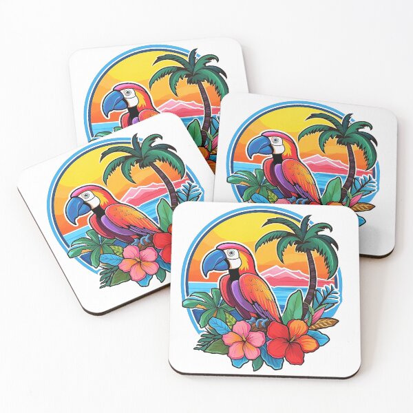 Item preview, Colorful Tropical Macaw Parrot Bird designed and sold by Lamarcy.
