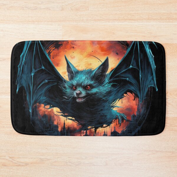 Item preview, scary vampire bat in the dark lit by the moon 4 designed and sold by eyestetix.