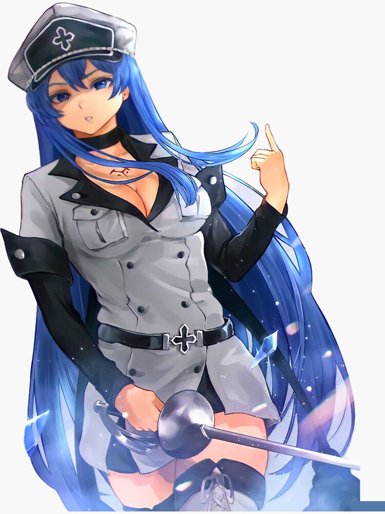 Esdeath V2 Akame Ga Kill Weatherproof Anime Sticker 6 Car Decal