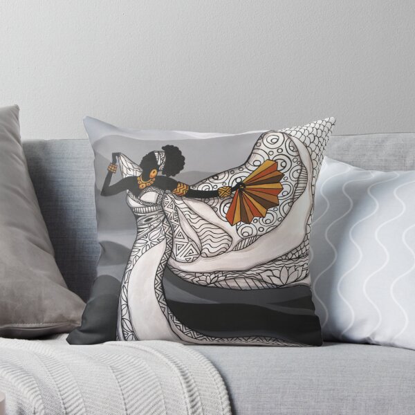 Item preview, Fan Dancer with Scarf in Belize designed and sold by caribbeancolors.