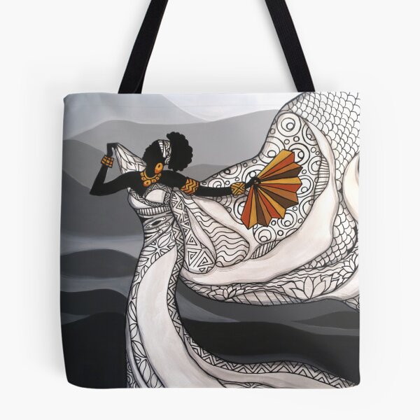 Item preview, Fan Dancer with Scarf in Belize designed and sold by caribbeancolors.