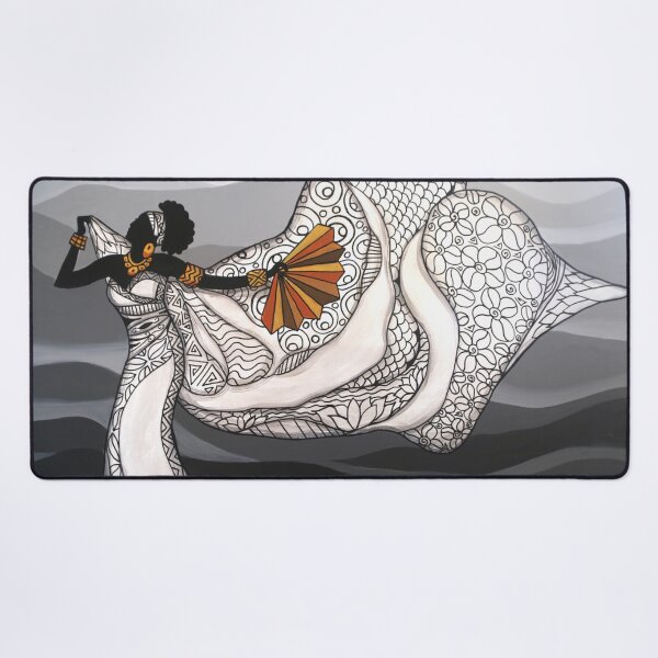 Item preview, Fan Dancer with Scarf in Belize designed and sold by caribbeancolors.