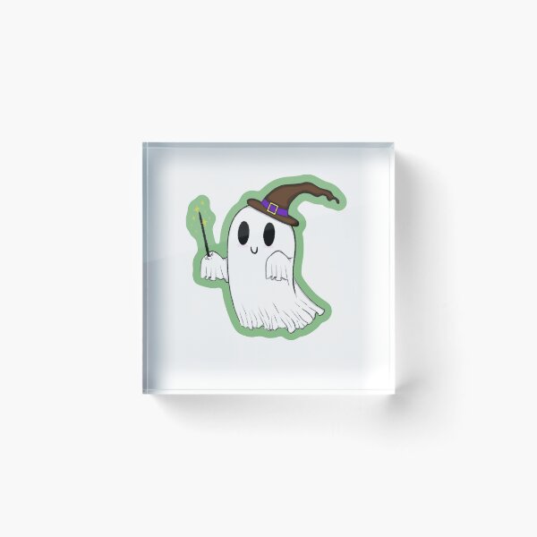 Item preview, Ghostly Witch (Light Green Background) designed and sold by SandraK21.