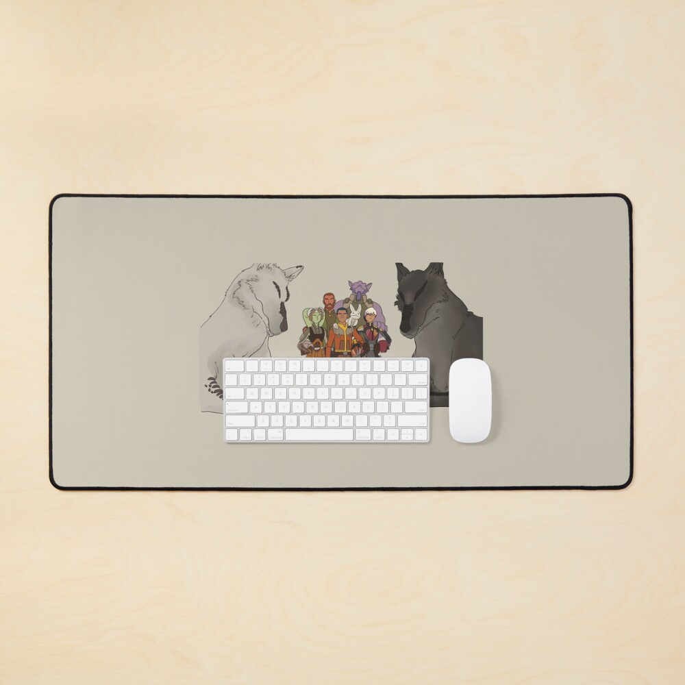 Vista previa del artículo con la obra «Alfombrilla de escritorio», diseñado y vendido por gofundme.