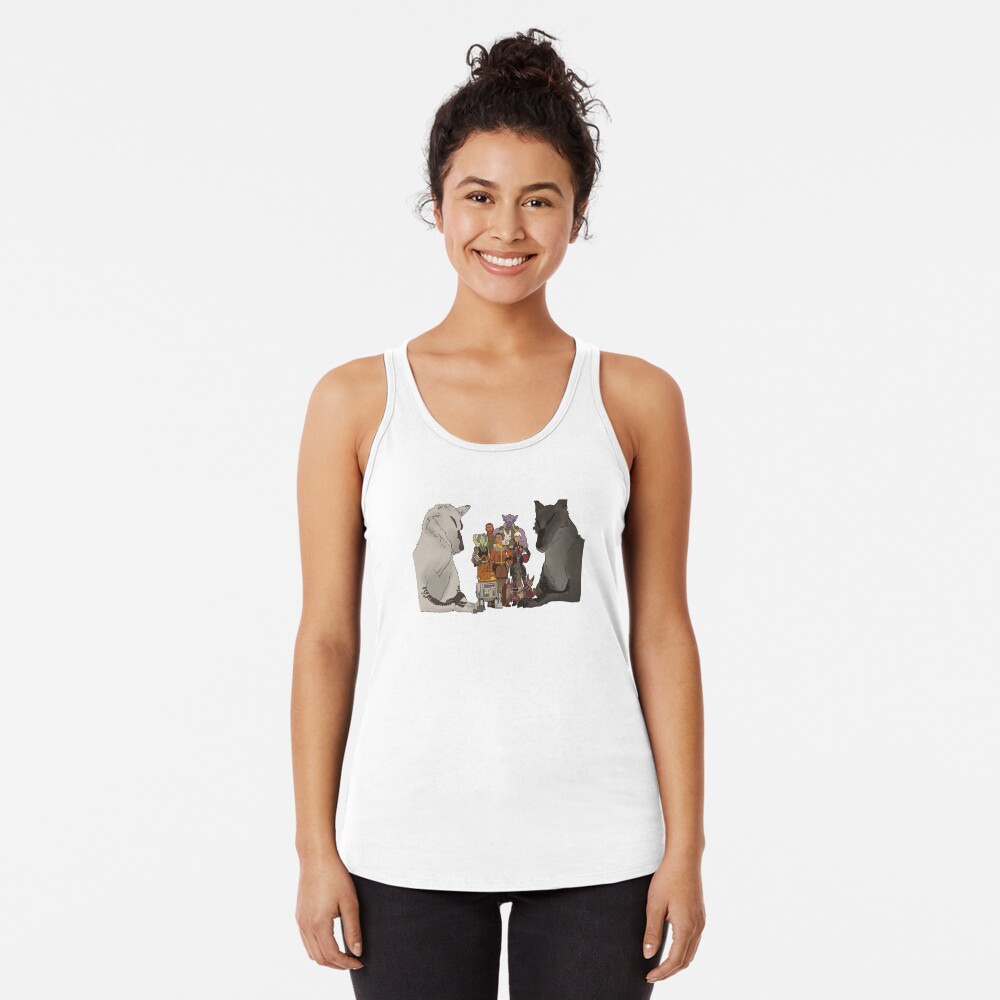 Vista previa del artículo con la obra «Camiseta con espalda nadadora», diseñado y vendido por gofundme.