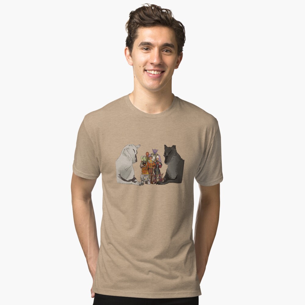 Vista previa del artículo con la obra «Camiseta de tejido mixto», diseñado y vendido por gofundme.