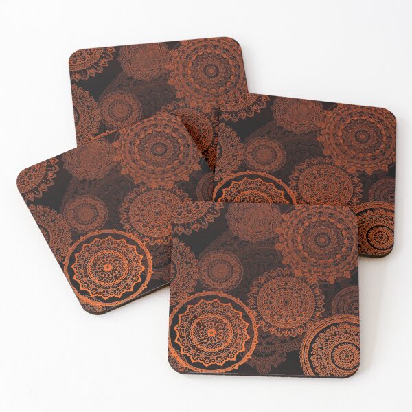 Item preview, Mandala Rain Warm Orange designed and sold by Maria  Singh.