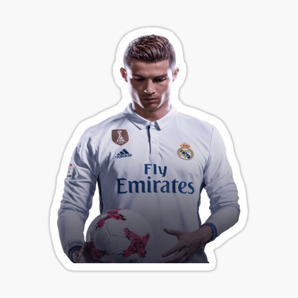 Ronaldo #7 POR Red Green 22 Football Jersey Sticker for Sale by