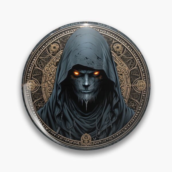 Item preview, shrouded specter with orange glowing eyes designed and sold by eyestetix.