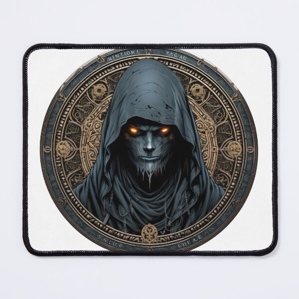 Item preview, shrouded specter with orange glowing eyes designed and sold by eyestetix.
