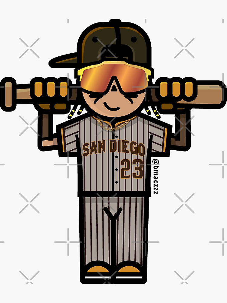 Fernando Tatis Jr. San Diego Padres baseball player cartoon