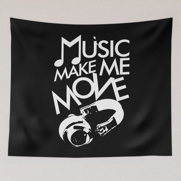 Item preview, Creative design music make me move white  designed and sold by Domenikolas.