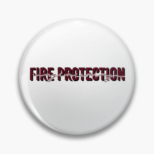 Item preview, Fire protection engineering red calligraphy  designed and sold by whimsythepooh.