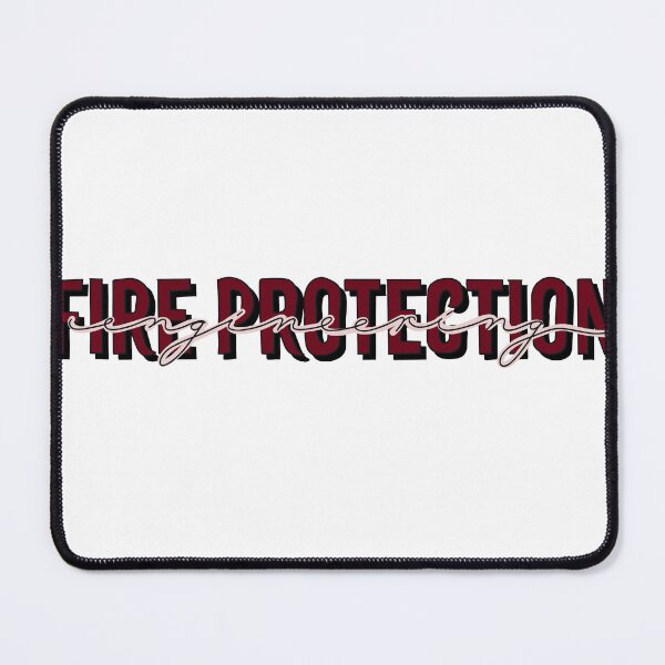Item preview, Fire protection engineering red calligraphy  designed and sold by whimsythepooh.