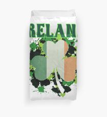 Ireland Flag Shamrock Duvet Cover
