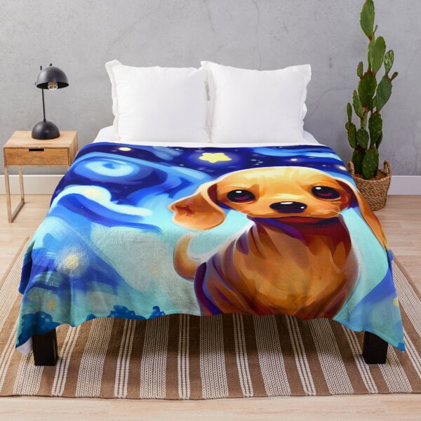 Item preview, Dachshund in Starry Night designed and sold by City0fDreams.