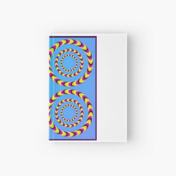 Circle optical illusion Hardcover Journal