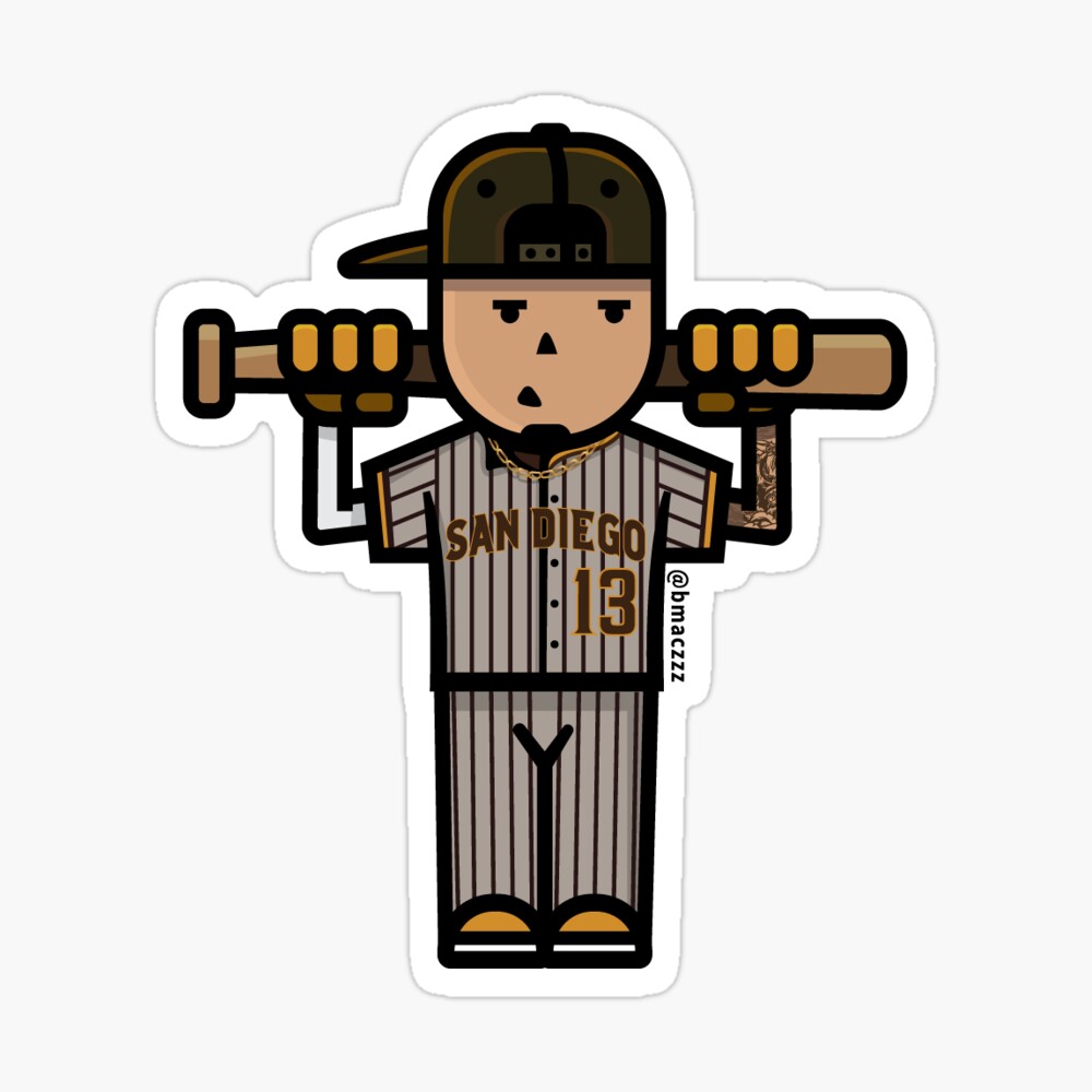 Fernando Tatis Jr Jersey  Sticker for Sale by athleteart20