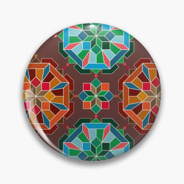 Item preview,  Islamic geometric multicolored floral designed and sold by obinsuma.