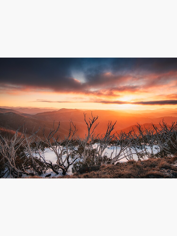Thumbnail 3 of 3, Sticker, Sunset at Danny's Lookout designed and sold by brightmystic.