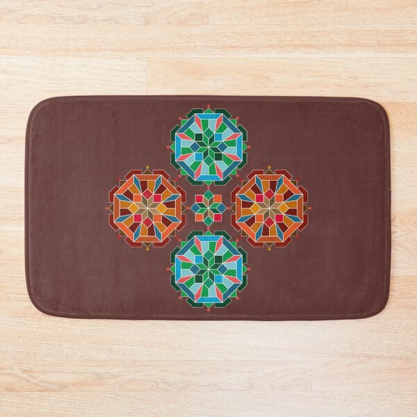 Item preview,  Islamic geometric multicolored floral designed and sold by obinsuma.