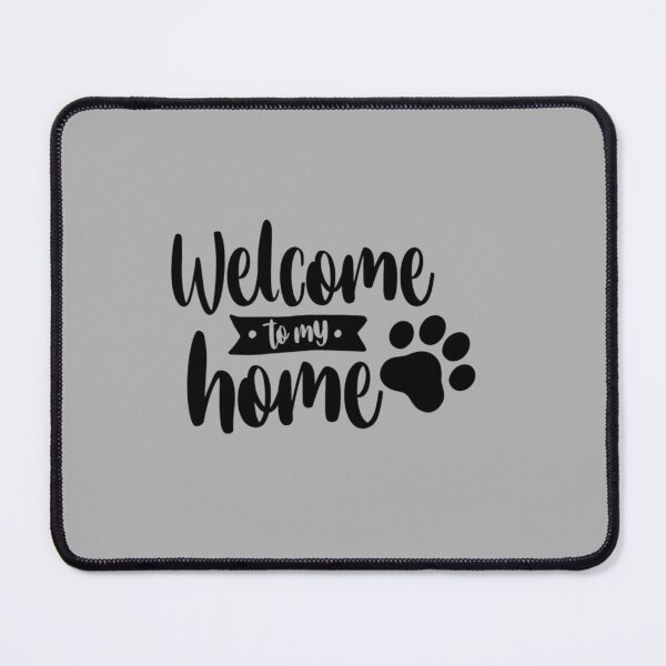 Item preview, Welcome To My Home Sitting Cat Mat Gift designed and sold by Johnieclaire.