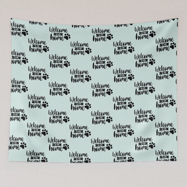 Item preview, Welcome To My Home Sitting Cat Mat Gift designed and sold by Johnieclaire.