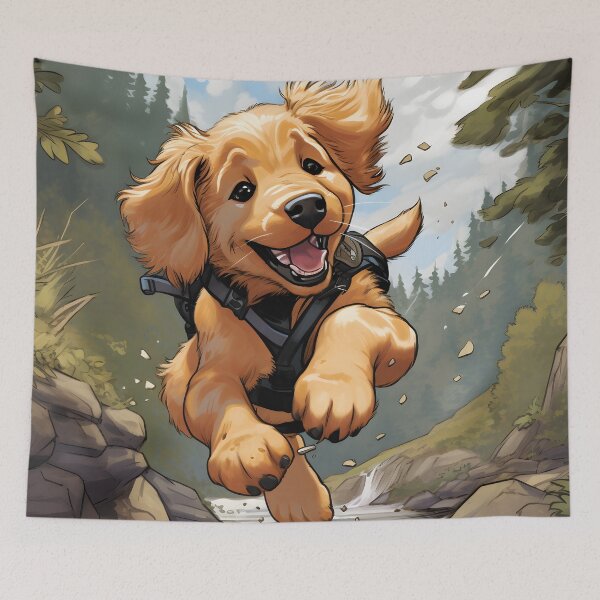 Item preview, Golden Retriever Adventure  designed and sold by ARTficiallyAnon.