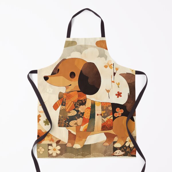 Item preview, Japanese Woodblock Style Dachshund Dog designed and sold by BlvckSky.
