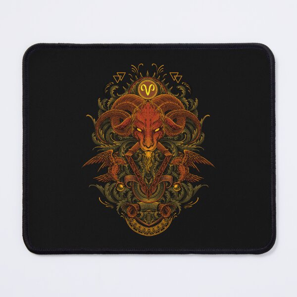 Item preview, Aries Zodiac Engraving Style  designed and sold by WOLForDEER.