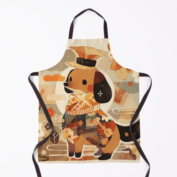 Item preview, Japanese Woodblock Style Dachshund Dog designed and sold by BlvckSky.
