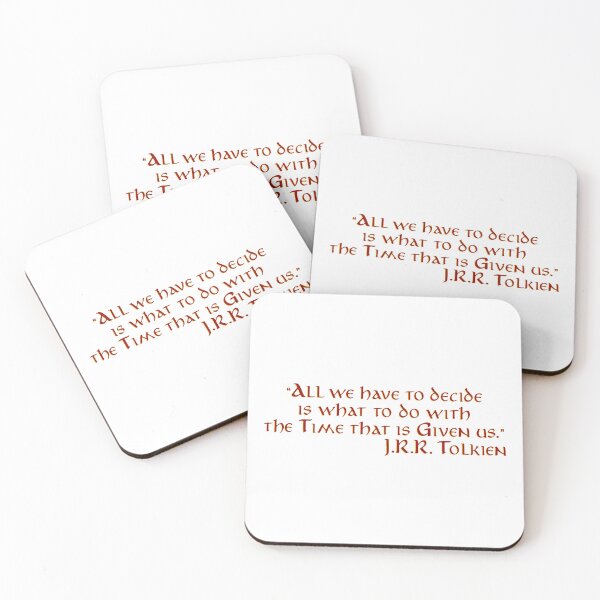 Item preview, "All We Have to Decide..." - J.R.R. Tolkien Quote designed and sold by Scott Auld's Merch Shop.